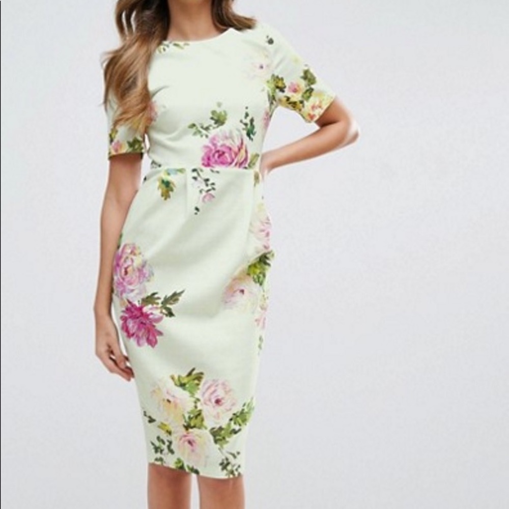 Asos size 4 flowery dress